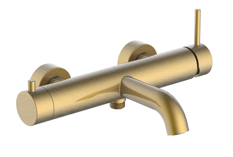 PERLE Kád Csaptelep szálcsiszolt arany